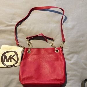 Michael Kors Cherry Red Shoulder Bag